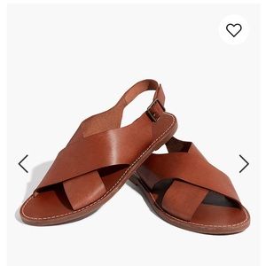 NWT Madewell Boardwalk Crossover Sandal